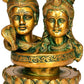 Brass Shiva Parwati Linga Height: 6.5 Inch