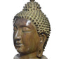 Brass Buddha Head Statue for Table Decor Living Room Home Decor and Office (Height: 29 Inch)