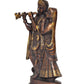 Brass Radha Krishna Idol Statue for Home Decor and Pooja Mandir Temple Office Decor (Height 8 Inch)