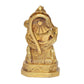 Brass Hanuman JI Sitting Statue Idol Sculpture Statue Home Decor Pooja Mandir (Height: 5.5 Inch)