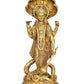 Brass Vishnu Standing Idol with Sheshanaag Vishnu Statue,for Home Decor and Pooja Mandir Temple (Height 17 Inch)