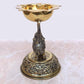 Brass Elephant Oil Lamp Diya for Home Pooja Antique Items Gift Items Deepam Diwali Home and Office Decor (Height: 5 Inch)