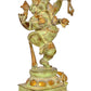 Brass Dancing Ganesha Ganesh Murti Idol Statue for Home Decor (Height 17 Inch)