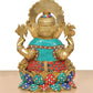 Brass Lord Ganesha Idol (Height 13 Inch)