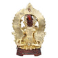 Brass Handcrafted Ganpati Bappa Murti (Height 16.5 Inch)