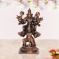 Copper Lord Vishnu with Devi Lakshmi On Garuda Decorative Showpiece Copper Murti (Height 5 Inch)