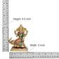 Brass Laxmi Ganesh Statue - Handcrafted Goddess Lakshmi and Lord Ganesha Idol for Home Decor and Pooja - Hindu Deities Figurine (Height 4.5 Inch)