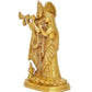 Radha Krishna Murti Statue Idol Brass Statue for Home Decor, (Height .8.5 Inch)