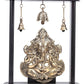 Brass Lord Ganesha Idol Wall Hanging with Wooden Frame For Home Decor Wall Decor Office Showpiece Height 13 Inches