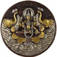 Brass Goddess Lakshmi Wall Hanging Plate, Height 7.5 Inches