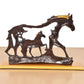 Resin Horse with Baby Horse showpiece (Height 8.5 Inch)