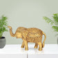 Brass Elephant Figurine - Decorative Statue for Home Decor, Feng Shui, and Good Luck (Height 5 Inch)