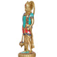 Brass Hanuman Standing with Gada Hanuman Idol - Hindu Deity Statue for Home Temple Office Decor (Height: 10 Inch)