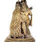 Fine Brass Radha Krishna Idol Standing Pose Brass Idol Multicolor Statue, Height : 6 Inch