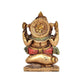 Resin Ganesha on Shankh Decorative for Home Decor Temple Pooja Mandir,Showpiece (Height: 3 Inch)