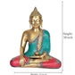 Bhumisparasha Mudra Brass Buddha Idol Statue Murti for Home Decor (Height 14 inch)