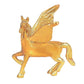 Brass Flying Angel Horse Statue Pegasus Animal Feng Shui Decorative Décor Showpiece Height 4 Inch