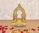 Brass Bhagwan Palki Chowki Mandir for Temple Diwali Home Decor | Height : 8 Inches