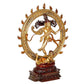 Brass Lord Shiva Dancing Natraj Brass Idol Statues Height: 18.5 inch