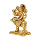 Durga Maa Sitting on Lion Statue Religious Goddess Hindu Devi Maa Durga Brass Sculptures (Height: 5 Inch)