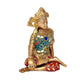 Sitting God Indra Dev Brass Idol (Height : 5.75 inches)