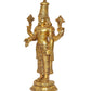 Brass Lord Tirupati Bala Ji Idol Statue Home Temple Office Figurine Showpiece Multicolour (Height 18 Inch)