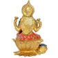 Brass Goddess Saraswati Sitting Devi of Study Maa Saraswati (Height: 7 Inch)