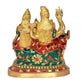 Brass Shiv Parivar Shiva Family Idol Family for Home Decor Mandir Pooja Showpiece (Height 6 Inch)