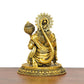 Bronze Hanuman JI Sitting Statue Idol Sculpture Statue for Home Decor Mandir Pooja Temple (Height: 4.5 Inch)