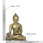 Brass Dhyan Mudra Buddha Statue - Handcrafted Spiritual Decor for Home Decor and Office Decor - Meditating Buddha Idol (Height 11 Inch)