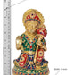 Brass Hanuman JI Sitting Statue Idol Sculpture Statue for Home Decor Pooja Mandir (Height: 9 Inch)