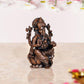 Copper Lord Ganesha Ganpati Idol Vinayak Religious Statue Copper Murti Multicolor (Height 2.75 Inch)