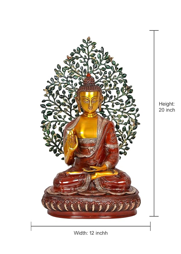 Buddha Tree Decorative Showpiece Buddha Tree Home Decor Office Table Item Height 20 Inch