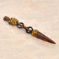 Brass Tibetan Handmade Dorje Vajra Furba Phurpa Dagger Adjustable Pendants (Height: 8 inch) (Multicolor)