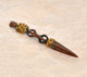 Brass Tibetan Handmade Dorje Vajra Furba Phurpa Dagger Adjustable Pendants (Height: 8 inch) (Multicolor)