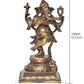 Brass Lord Dancing Ganesha Murti - Religious Statue for Home Office Mandir Temple Decor (Height 12.5 Inch)