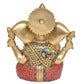 Brass Lord Ganesha Idol (Height 11 Inch)