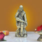 Fine Brass Shirdi Sai Baba Statue Idol Sai Baba Religious Statue for Home Decor Mandir Pooja (Height: 6 Inch)