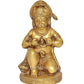 Brass Hanuman JI Sitting Statue Idol Sculpture Statue for Home Decor Pooja Mandir (Height: 8 Inch)