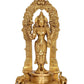 Brass Lakshmi Laxmi Statue Standing Idol Murti for Home Temple Office Mandir, (Height: 9.5 Inch)