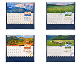 Table Top Wonderful Nature Desk Standing Calendar For Home and Office Table Calendar 2027 (Height:8.5 Inches)