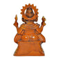 Brass Lord Ganesha Idol Ganesh Statue Sculpture for Home Decor Office Mandir Pooja Decorative Showpiece (Height 7.5 Inch)