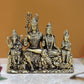 Bronze Shiv Parivar Shiva Family Idol Family for Home Decor Mandir Pooja Showpiece (Height 4.5 Inch)