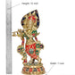 Brass Krishna Playing Flute Idol Statue Sculpture for Home Mandir Pooja Decor Temple Gift (Height 13 inch)