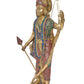 Brass Lord Rama Statue with Stonework Ram ji with Dhanush Idol Statue for Home Decor Pooja Mandir (Height 24 inch)