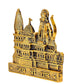 Brass Ram Mandir Architectural Model in Metal Shri Ram Birth Place, Height : 22 cm (Gold colour)