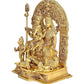 Brass Shiv Parivar Pooja Idol/Shiv Parvati Ganesh Idol for Good Luck, Success and Prosperity, Height : 12 inch