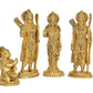 Brass Ram Darabar Statue Idol for Home Decor Temple | Diwali | Height : 6.5 Inches | Pack of 4