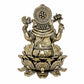 Fine Bronze Lord Ganesha Ganpati Idol Vinayak Religious Statue Murti (Height: 3 Inch)