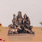 Copper Shiv Parivar Shiva Family Idol Family for Home Decor Mandir Pooja Showpiece (Height 2.5 Inch)